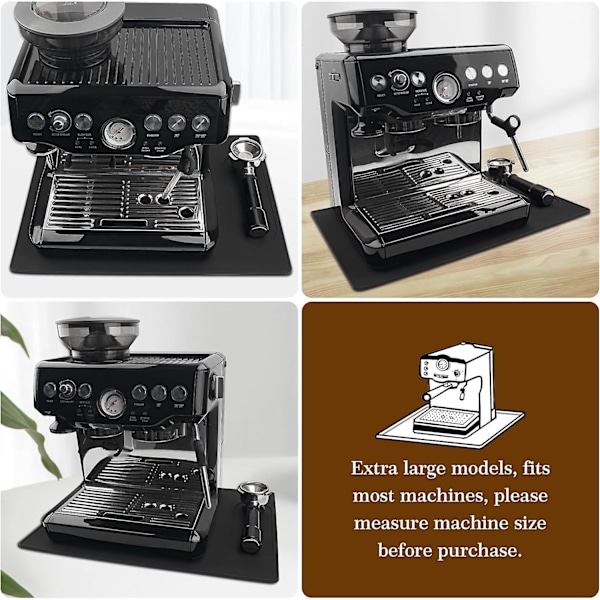 Kaffemaskine Måtte, Silikone Base Under Kaffemaskine, Multifunktionel Gummimåtte 50*40cm