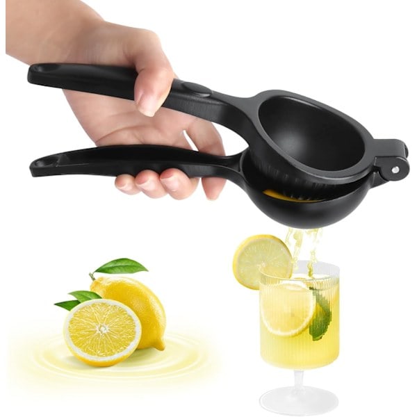 Manual lemon squeezer, portable manual citrus press, aluminum alloy, sturdy and durable