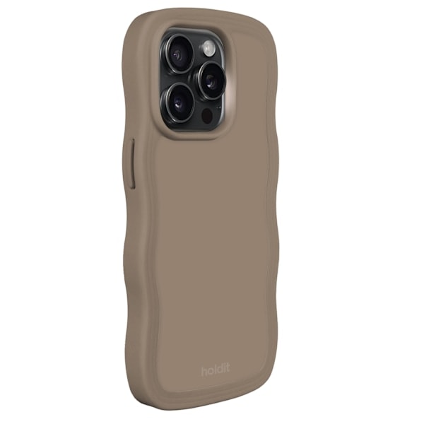 holdit iPhone 14 Pro Cover Wavy Mocha Brown
