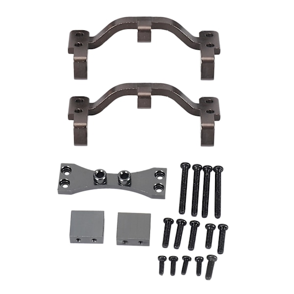 2x Metalltrekkstang Base Mounts Set For C24 C14 C14k C24k 1/16 Rc Bil Truck Crawler Reserve Oppgradering Par