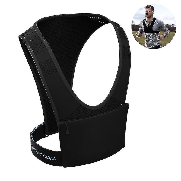 1 Pcs Running Phone Holder Vest | Chest Cell Pouch | Lightweight | Key Clip Holder | Light Straps | Waterproof | Reflective | Men & Women