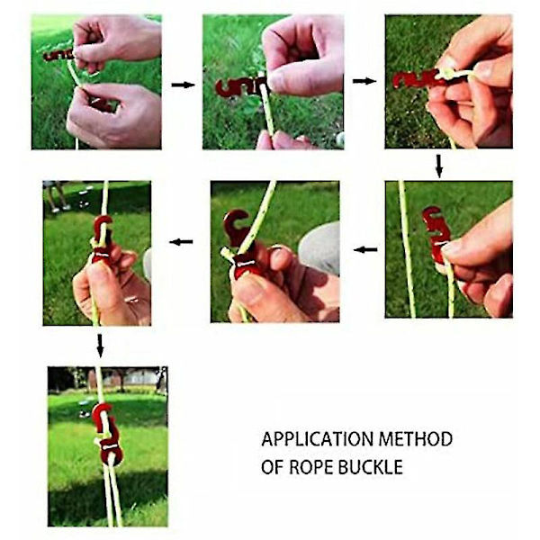 8 Knoppar Högpresterande Campingrep 3,5mm Utomhus Reflekterande Spännlinor Massivt Svart 4-pack