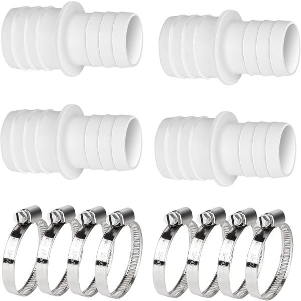 CDQ 4 kpl letkusovitin 32 mm - 38 mm, liitäntäsarja uima-allasletkulle