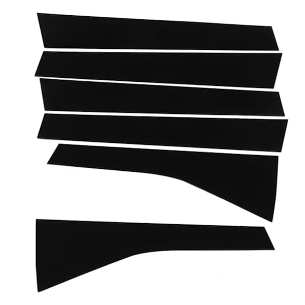 6 stk. Glanset Svart Vindusstolpe Trim Erstatning for JAZZ 2008-2013[co]
