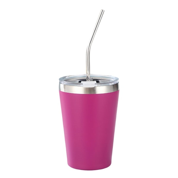 Rustfrie Barnekrus med Sølesikkert Lokk, Sugerør & Silikonhylser, 355 ml, BPA-frie, Isolerende, for Kalde & Varme Drikker Style 3