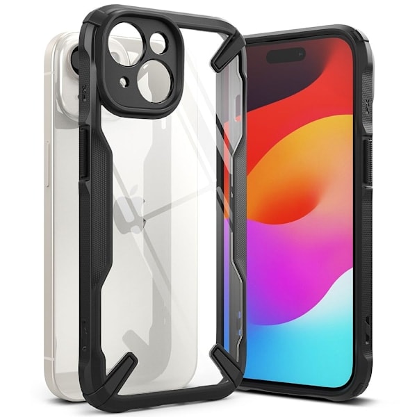 Ringke iPhone 15 Fusion X -kuori, musta
