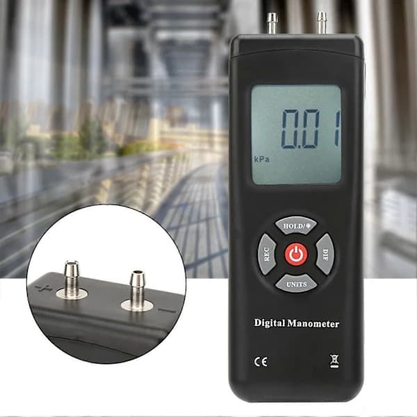 TL100 Digital differansetrykkmåler Håndholdt differansetrykkmåler[co]