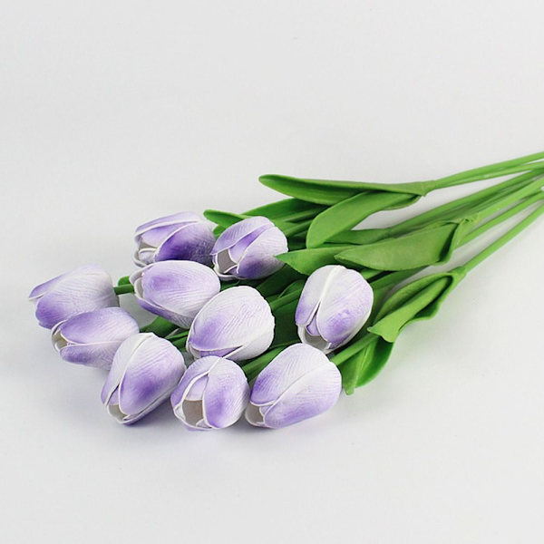 Artificial Silk Tulips LIGHT LILY light purple