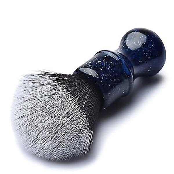 Lyxig syntetisk rakkniv med estetiskt handtag i harts, 24 mm extra tät knut blå 12*3,5 cm