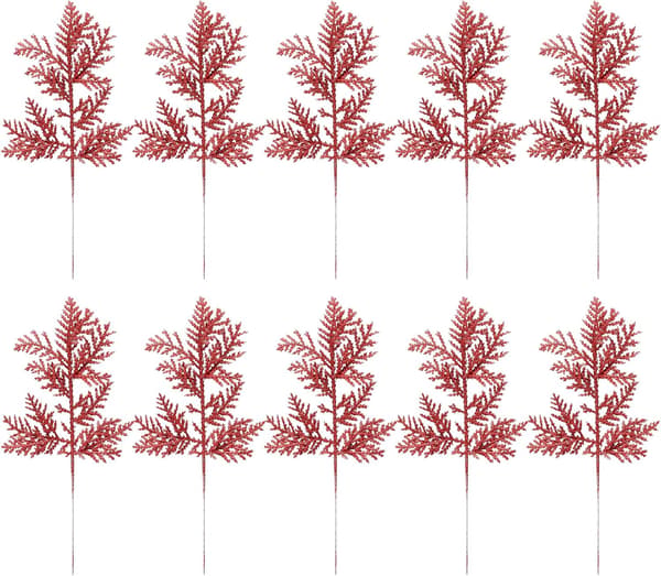 10 Glitrende kunstige juleblade til DIY juletræ