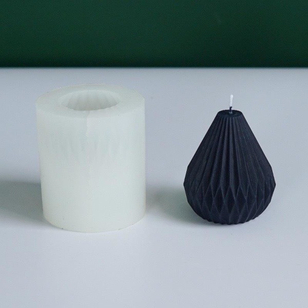 Lysforme Lys Stearinlys DIY Støbeforme i Silikoneform Origami