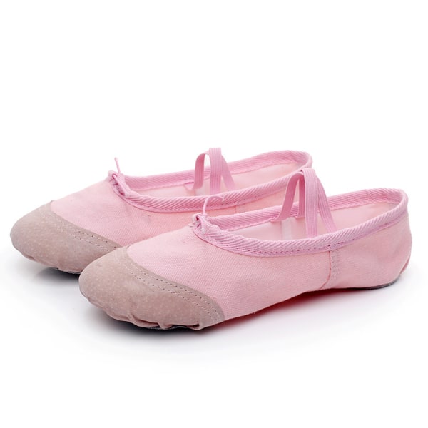 Balettskor för flickor Canvas Split Sole Danstofflor Yoga Flats