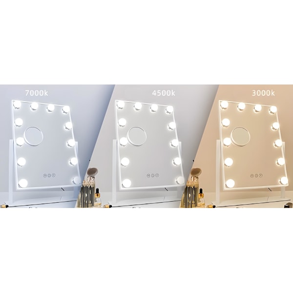 12 3 ljusläges dimbara LED-lampor, USB-laddning (endast glödlampor ingår) - CO