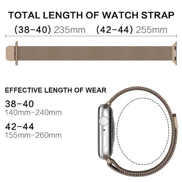 ColorPop Milanese Loop -metalliranneke Apple Watch 38/40/41 mm