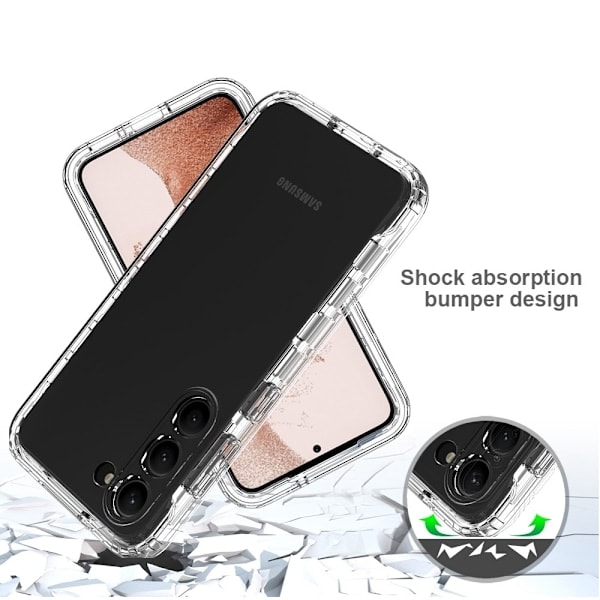 Samsung Galaxy S23 Deksel Støtsikker Hybrid Tonet Svart