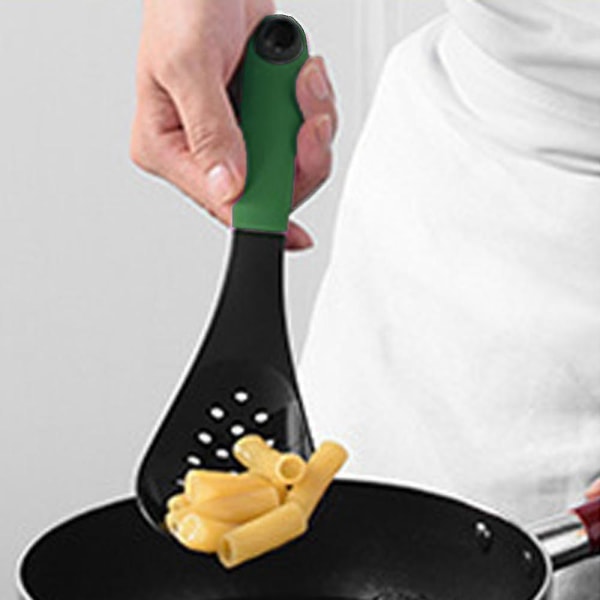 Färghandtag Nylon Köksredskap 2-delad Non-stick Gryta Hushållssoppa