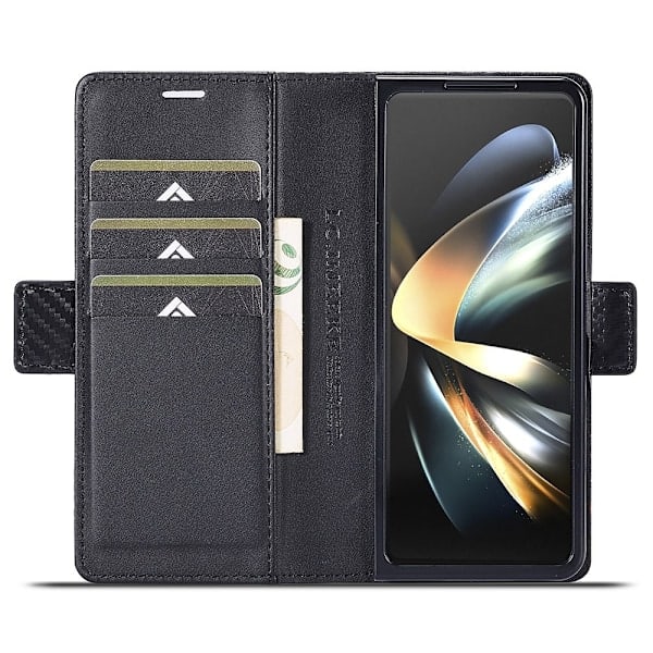 LC.IMEEKE Galaxy Z Fold 6 Fodral Kolfibertextur Svart