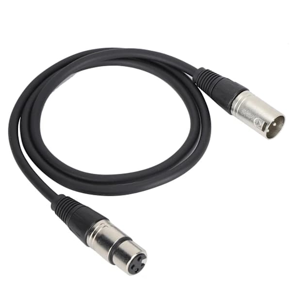 XLR Uros Naaras Balansoitu Mikrofonikaapeli 3Pin Studioäänitykseen Live-ääni Musta 2m 6.6ft[co]