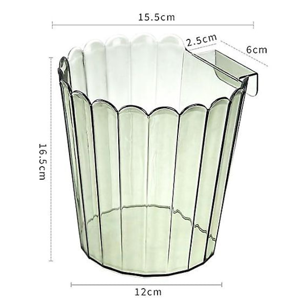 Köksskåpsdörr skåp hängande papperskorg, soptunnor, liten under diskbänk soptunna för badrum, kök, toalett, blå 15,5*16,5cm