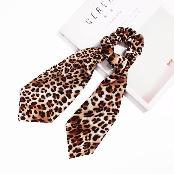 3-pack hårsnoddar, scrunchies med scarf, hårband