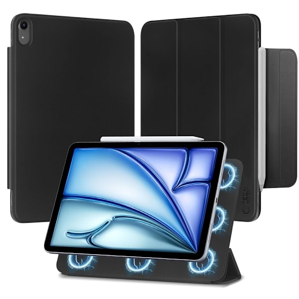 Tech-Protect iPad Air 2025-2020 Kotelo SC Magneettinen Musta