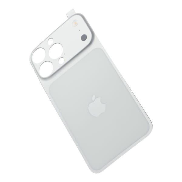 Baksidefilm for iPhone 15 Pro Max – Forvandle til 17 Pro Max Full Coverage PMMA Telefonbeskyttelse Sølv