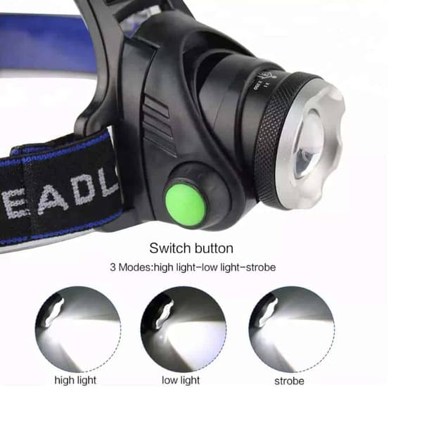 Headlamp 1800 lumen with adjustable focus & zoom 304
