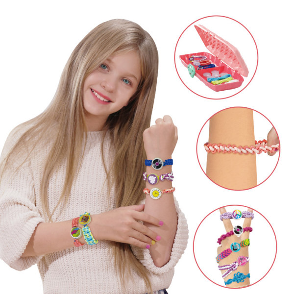 Vänskapsarmband Knitter Toy DIY Vänskap Elastiskt armband Making Kit