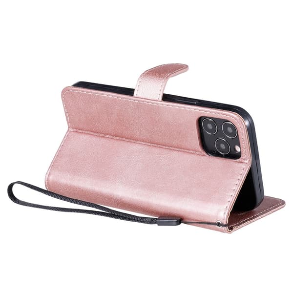 iPhone 12 / 12 Pro - Plånboksfodral - Roséguld Roséguld Roséguld Roséguld