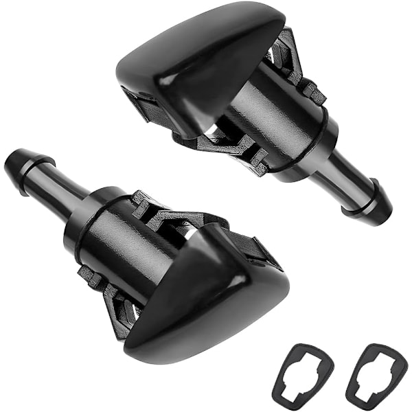 2 ST Bil Vindrutespolarmunstycken, Auto Vindruta Nylon Spray Jet Kit Ersättningstillbehör