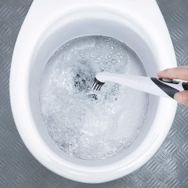 Electric Cleaning Brush for Deep Cleaning, Portable Design Ideal for Bathroom and Kitchen, Features Long Handle and Replaceable Brush Heads