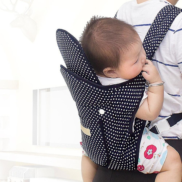 Baby Wrap Carrier Med Justerbar Hoftebælte, Med Hætte, Blød Åndbar Rygsæk Foran Og Bagpå Til Spædbørn