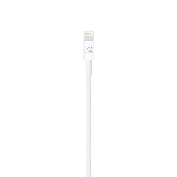 Rvelon USB-A–Lightning-kaapeli 1m Vit white