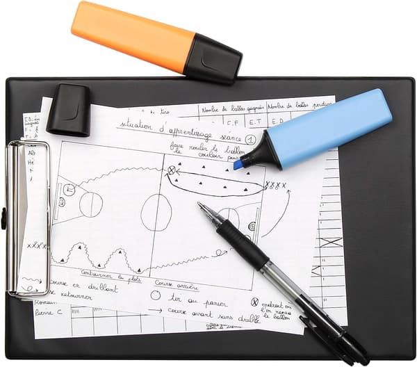A5 Clipboard with Metal Clip to Hold Documents - Black
