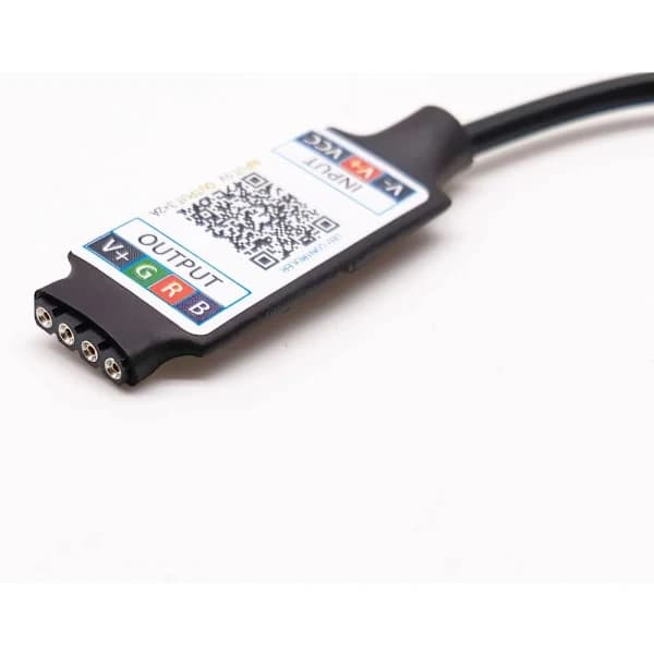 (1m) 5V RGB LED USB-controller, Bluetooth-kompatibel, til 5V 5050 2835 RGB lysstrimmel til TV, PC, DI[CO]