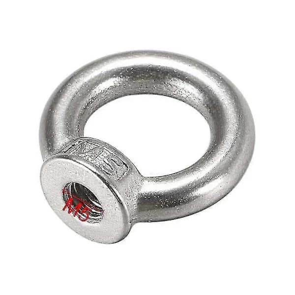 5-pack M5 Rostfria Ringmuttrar[CO]