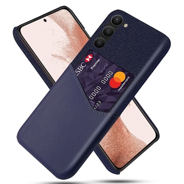 KSQ Samsung Galaxy S23 Plus Kuori Korttitaskulla Sininen