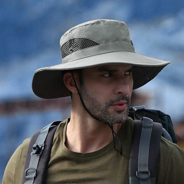 Sun Hat with Wide Brim, UV Protection, Foldable, Bucket Hat for Beach & Fishing