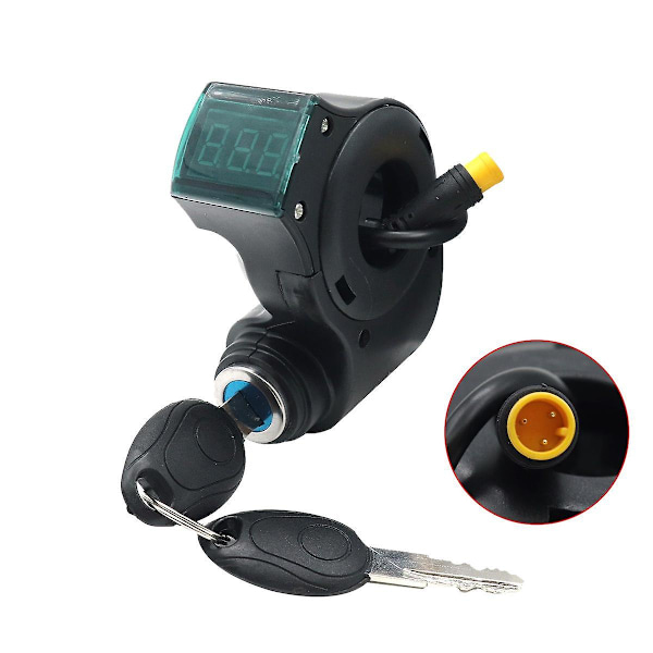 Lt01 Display Meter+3pin Ignition Lock Key For 8/10 Wolf Warrior X Wolf Warrior 11 E Scooter