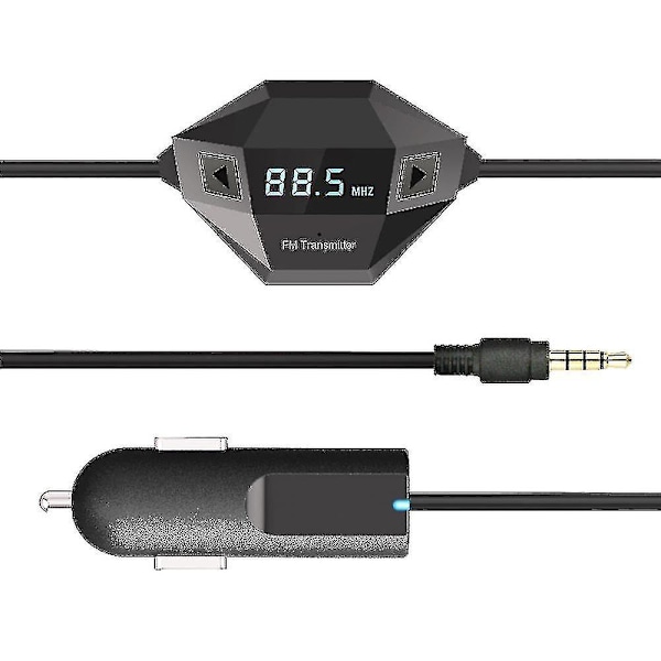 Wireless Fm Transmitter Radio Car Kit For Smart Phones Bundle