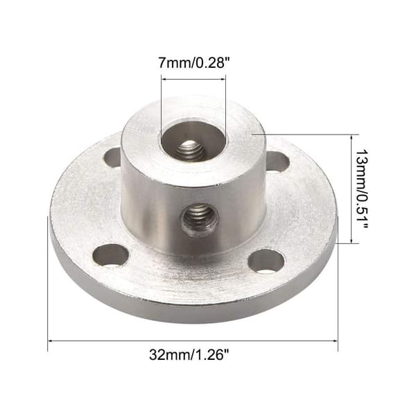 2st Styv fläns rund koppling Motor styraxelkoppling