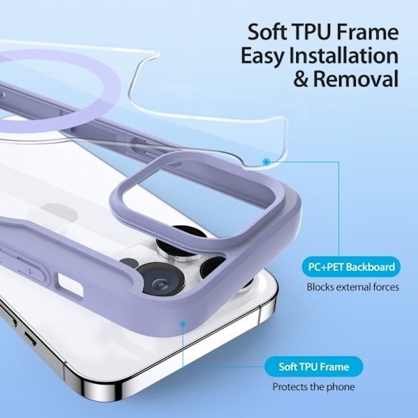 DUX DUCIS iPhone 15 Pro -kotelo MagSafe Skin X Pro Lila