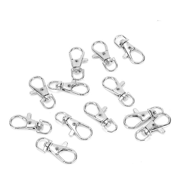 12pcs Pet Birds Foot Rings Cage Door Buckle Lock Claw Trigger Carabiner Iron Anti-escape Accessory For Pet Birds Parrot Small Animals