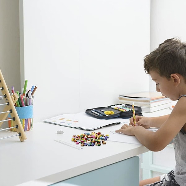 100 stk. mini viskelær, søte dyr fruktform blyant liten gummi viskelær student skrivesaker for festgaver, klasserom belønninger (frukt og dyr)