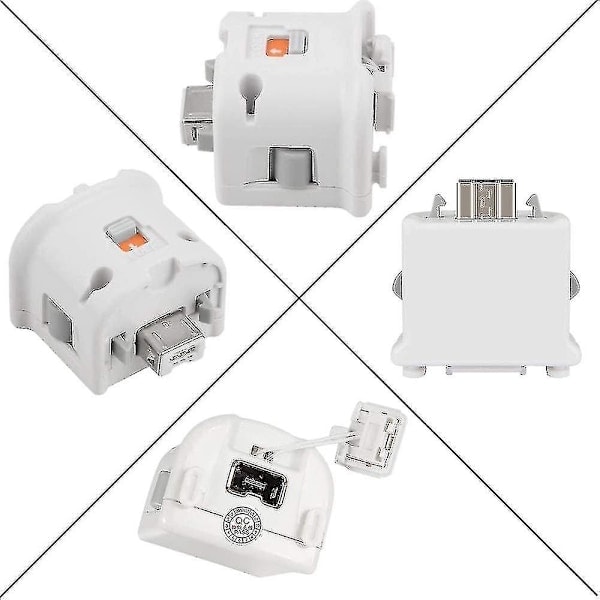 2 st Motion Plus Adapter Sensor för Wii Fjärrkontroll, Motion Plus Adapter Accelerator Ersättning för Wii Motion Plus Adapter