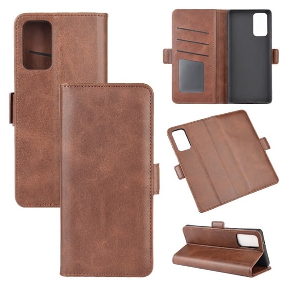 Samsung Galaxy Note 20 - Lompakkokotelo - Ruskea Brown Ruskea