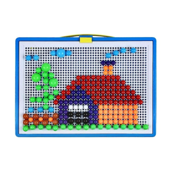 Barnpussel Mosaik Pegboard Pussel Barn Pegboard Pussel Pegboard Pussel Svampsnagel Pussel-YNP