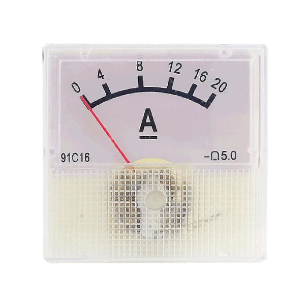Ampermeter for DC Analog Strømmåler Panel Mekanisk Pekepinne Type for Industri