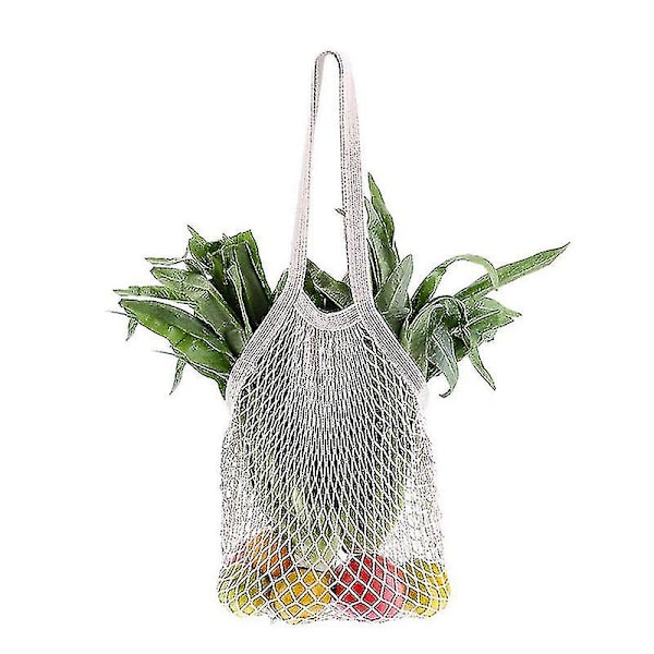 Shopping Net Bag Shopper Bag Bomull Vevd Ny Mesh Bag String Shopping Bag Gjenbrukbar Frukt Oppbevaring Håndveske Totes-