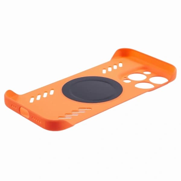Skal för iPhone 15 Pro Max Hårt PC Ramlöst Värmeavledande Telefonskydd - Orange[co]